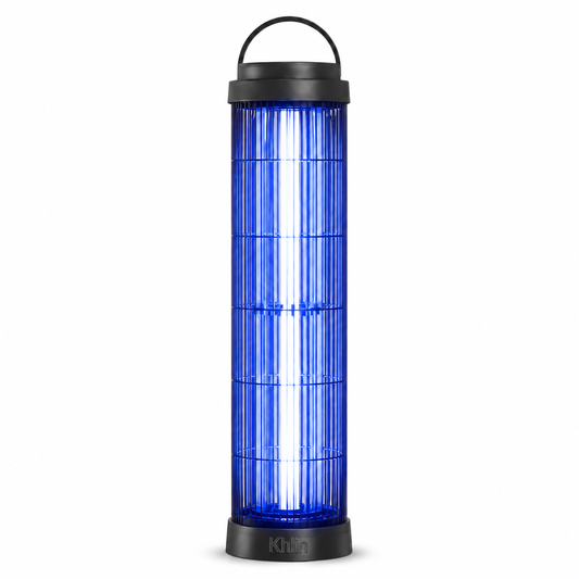 Khlin 36W LED Bug Zapper Indoor & Outdoor, Dual Enhanced LED Tubes Electric Mosquito Killer Lamp with Safety Mesh, High Voltage Grid, Detachable Catch Tray, Portable Handle for Home, Patio, Garage, Restaurant