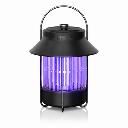 Khlin Mosquito Zapper Outdoor Indoor, 360° All-Around Bug Zapper with 365-395nm UV Light, Quiet Electric Insect Trap with Ambient Night Light, Portable Mosquito Killer Lamp for Camping, Patio, Bedroom, Garden